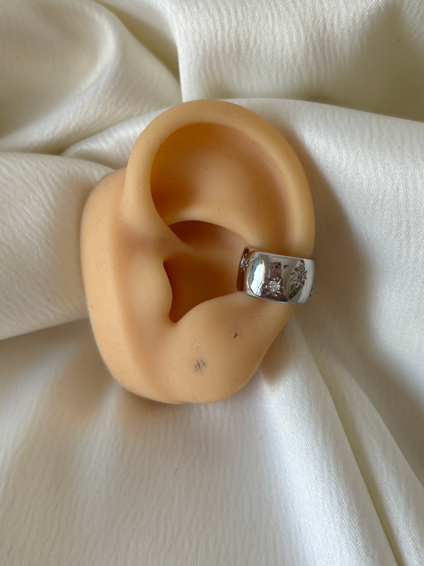 Earcuff Chunky Plateado