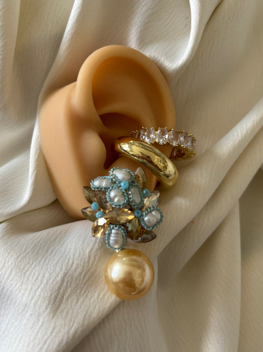 Aretes Enjambre Perlas