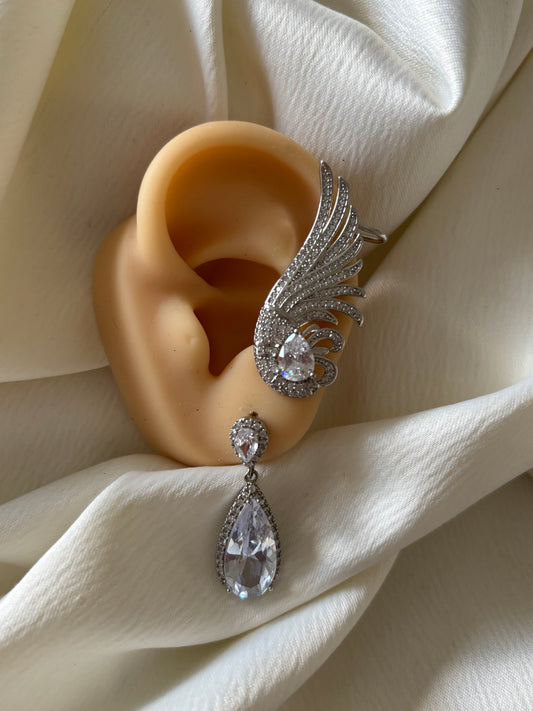 Aretes 2 Gotas Circonias