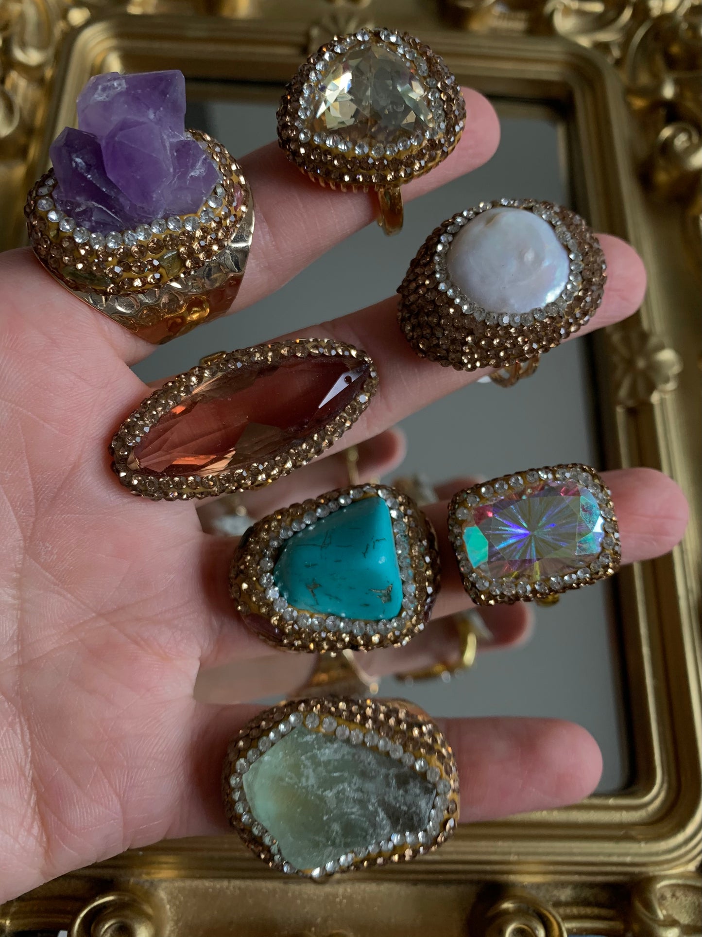 Anillo Espinela Turquesa