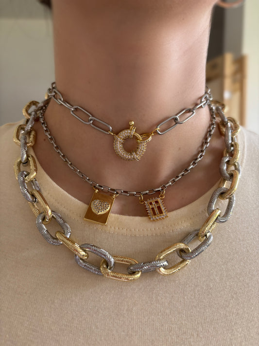 Collar Escapulario Bitono