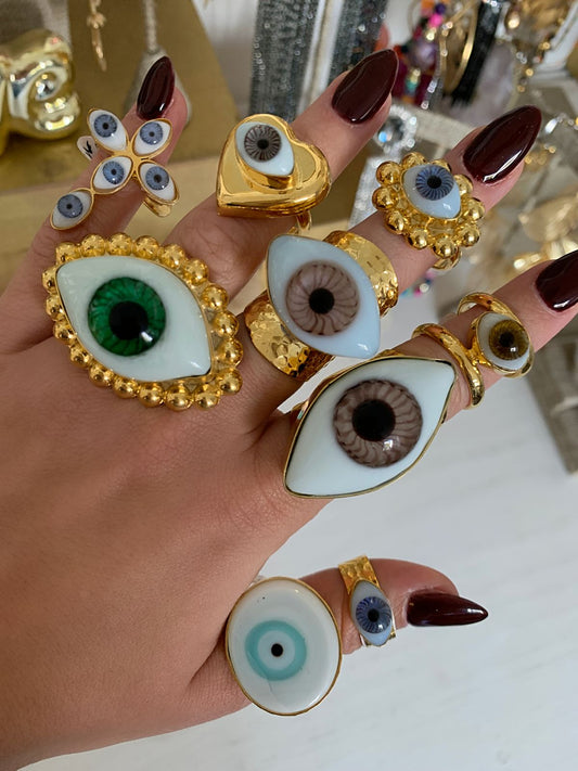 Anillo Maxi Ojo Turco Vertical