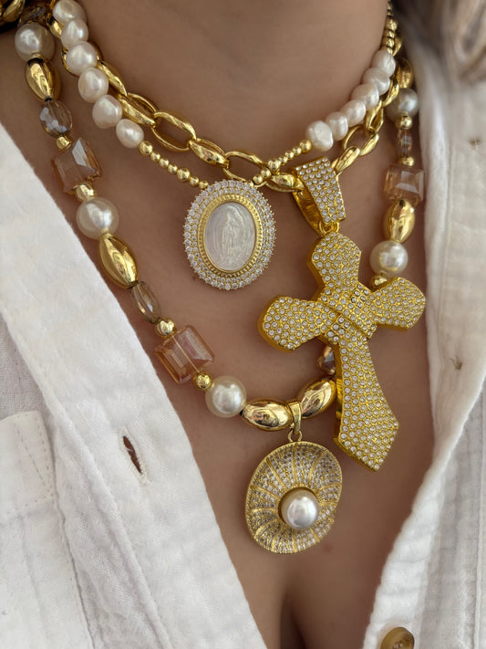 Collar Maxi Caracol Perla