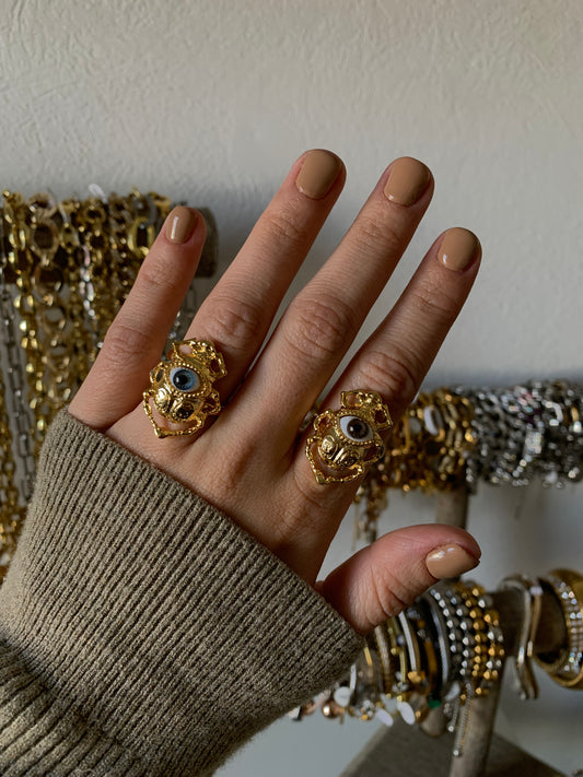 Anillo Ojo Escarabajo