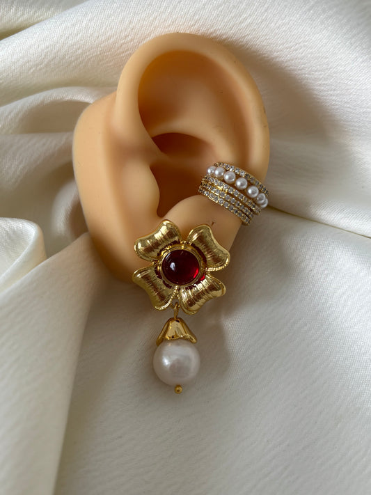 Aretes Medianos Flor