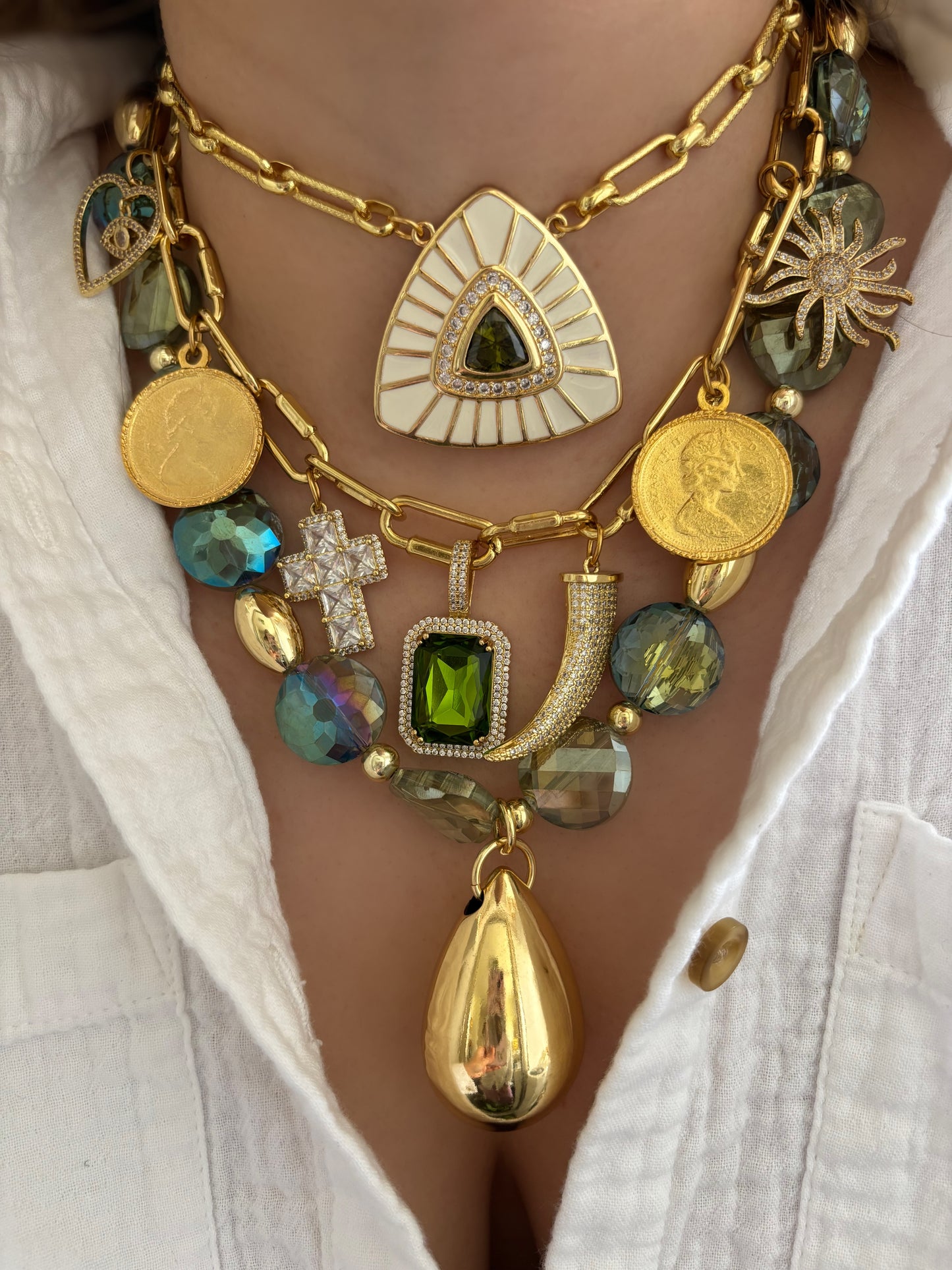 Collar Maxi Gota Verde