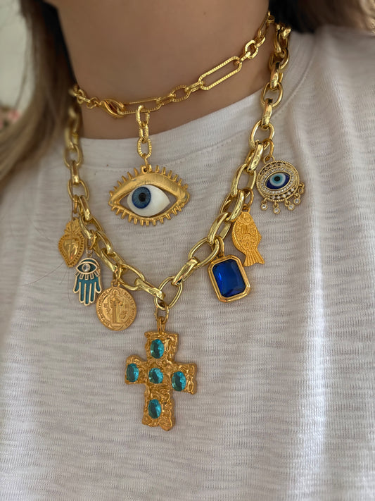 Collar Ojo Turco Pestañas