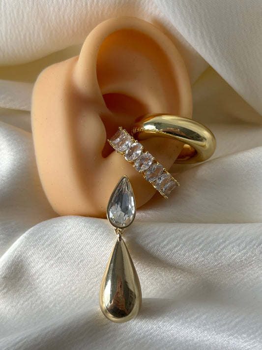 Aretes Disparejos Circonia