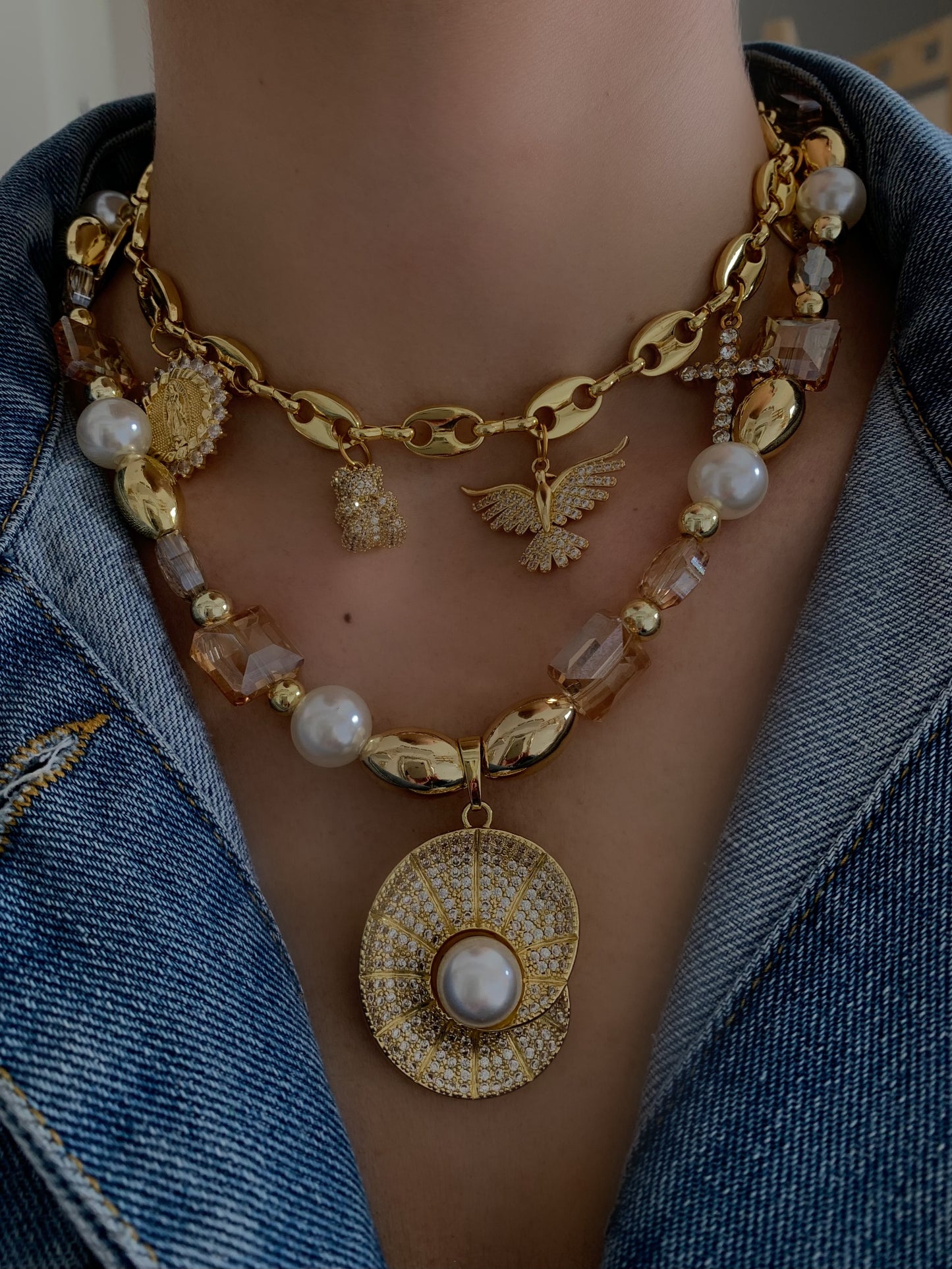 Collar Charms Circonias