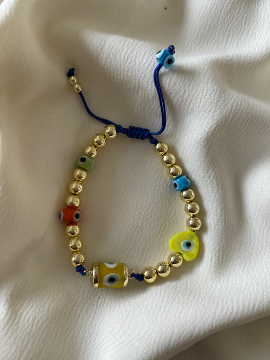 Pulsera Cilindro Ojo Turco