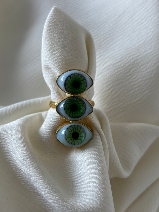 Anillo 3 Ojos Turcos