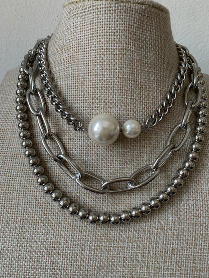 Set 3 Cadenas Perlas
