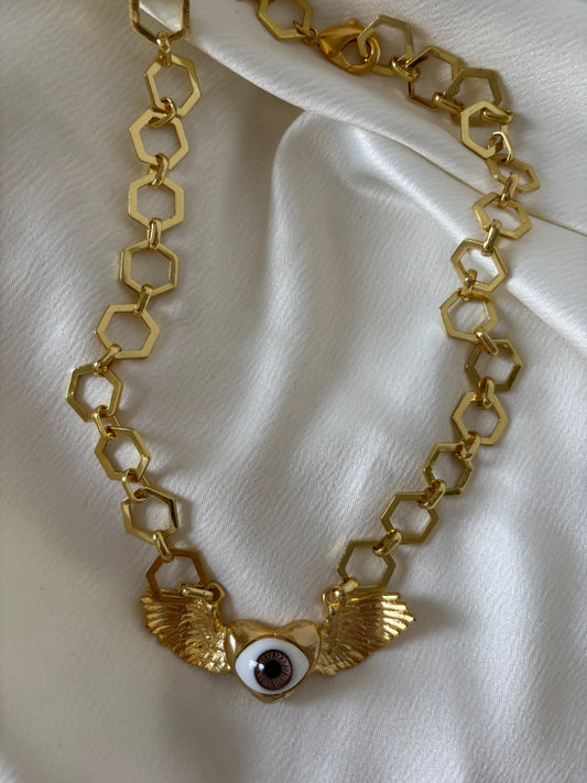 Collar Perlas Salmonadas