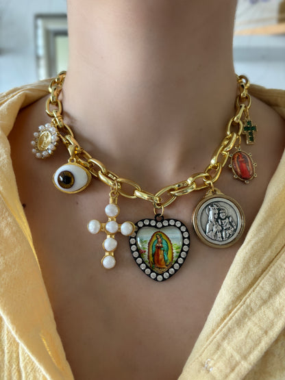 Charms Virgen Corazon