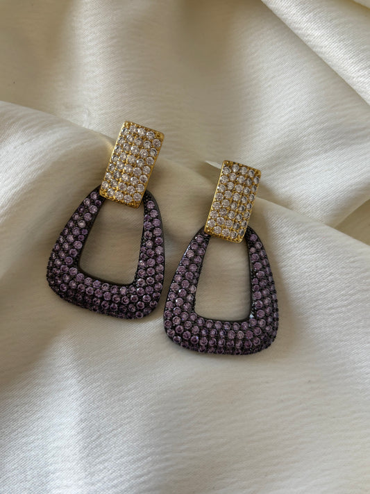 Aretes Hebilla Lila
