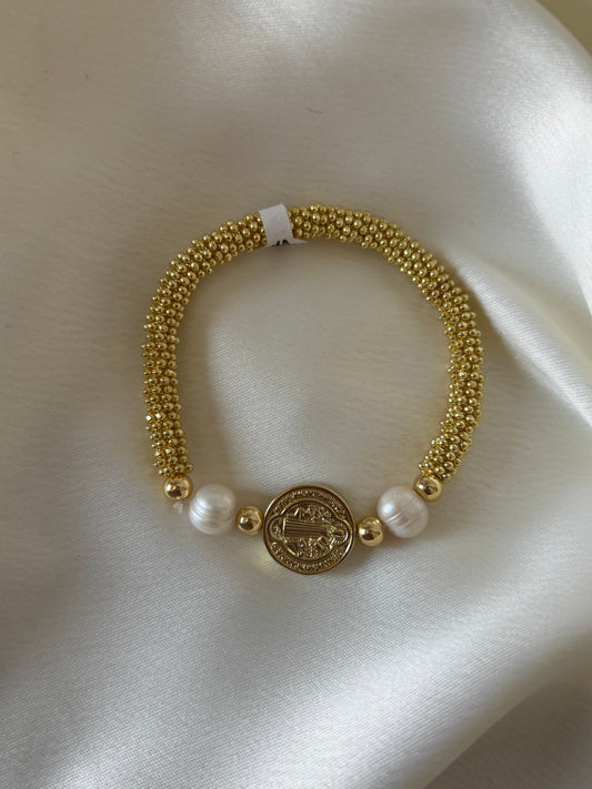 Pulsera San Benito Dorada