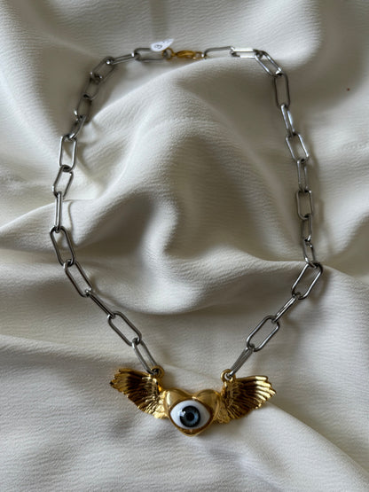 Collar Bitono Ojo Turco Alas