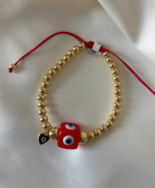 Pulsera Ojo Cubo Mini Dije