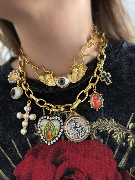 Collar Bitono Ojo Turco Alas