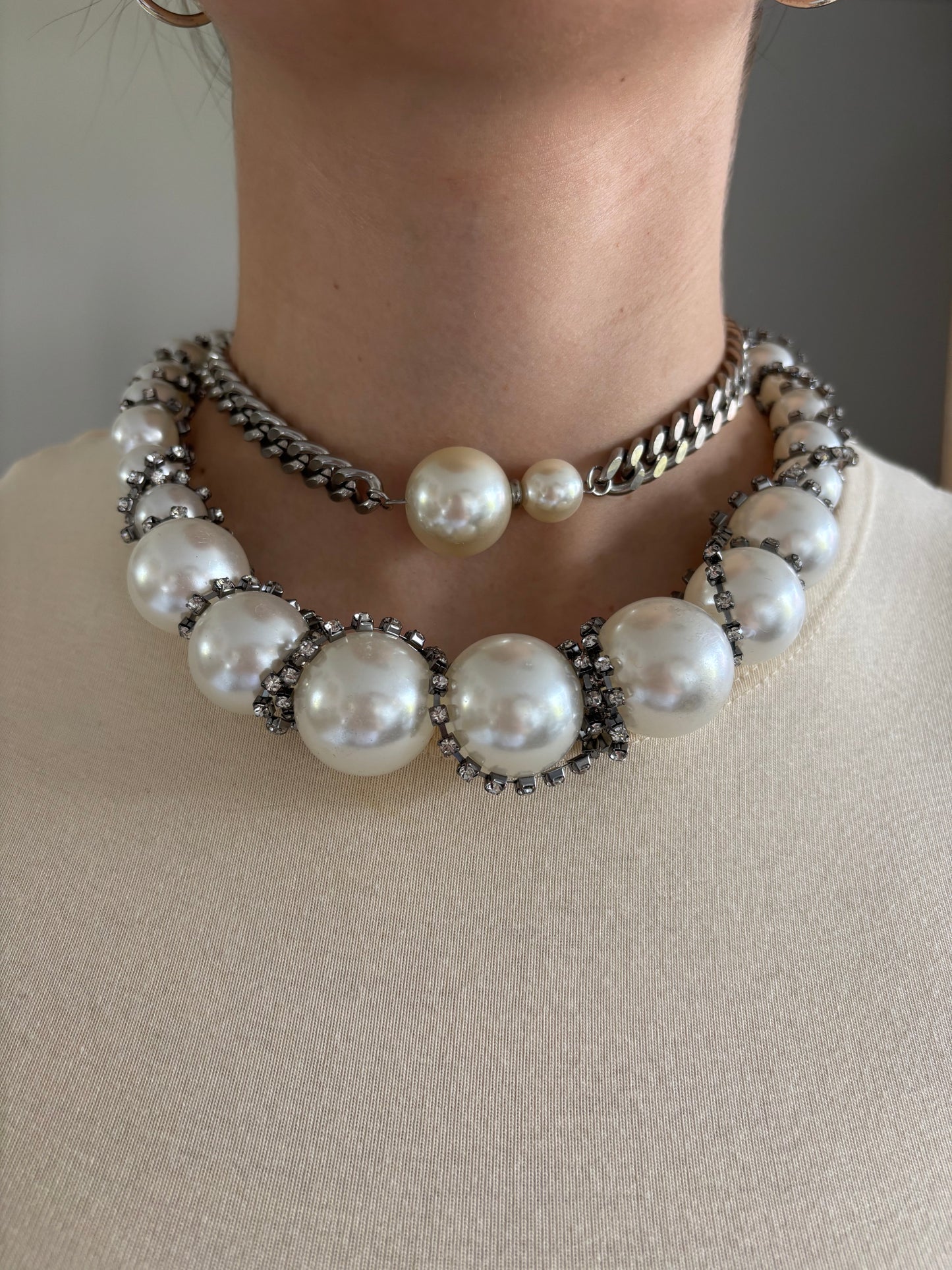 Collar 2 Maxi Perlas