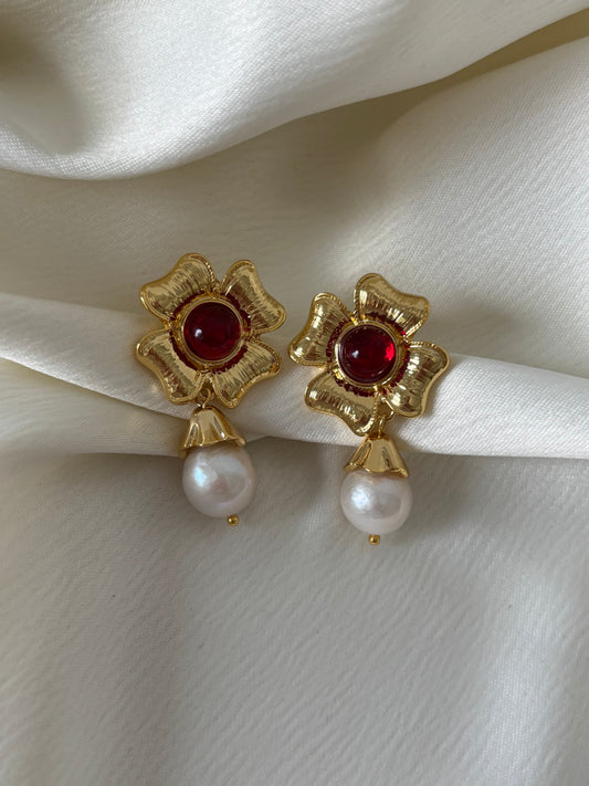 Aretes Medianos Flor