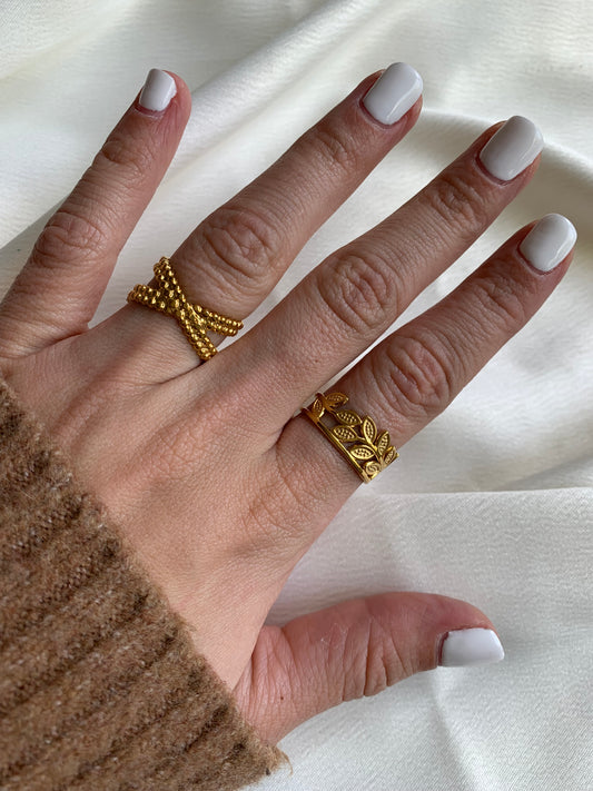 Set Anillos Dorados