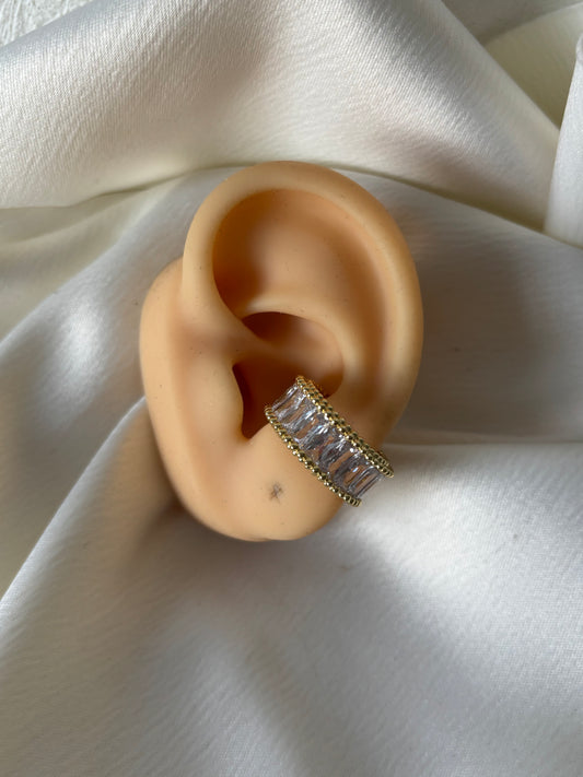 Earcuff Circonia Rectangular