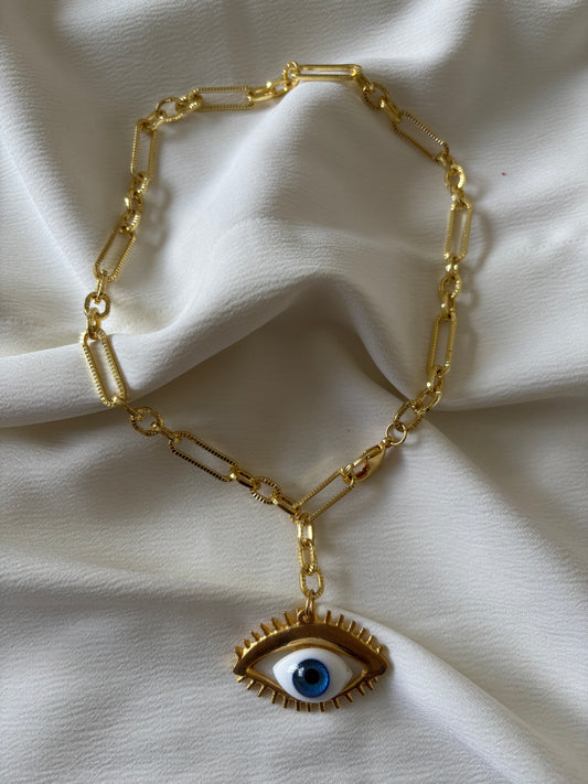 Collar Ojo Turco Pestañas