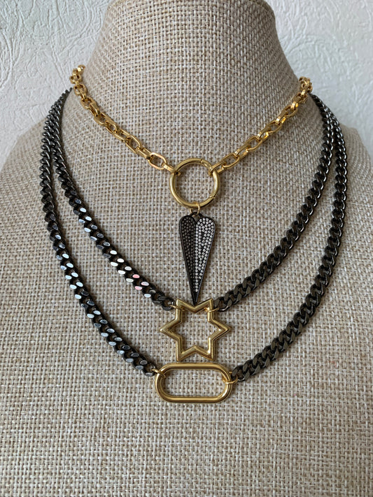 Set Layering Black & Gold