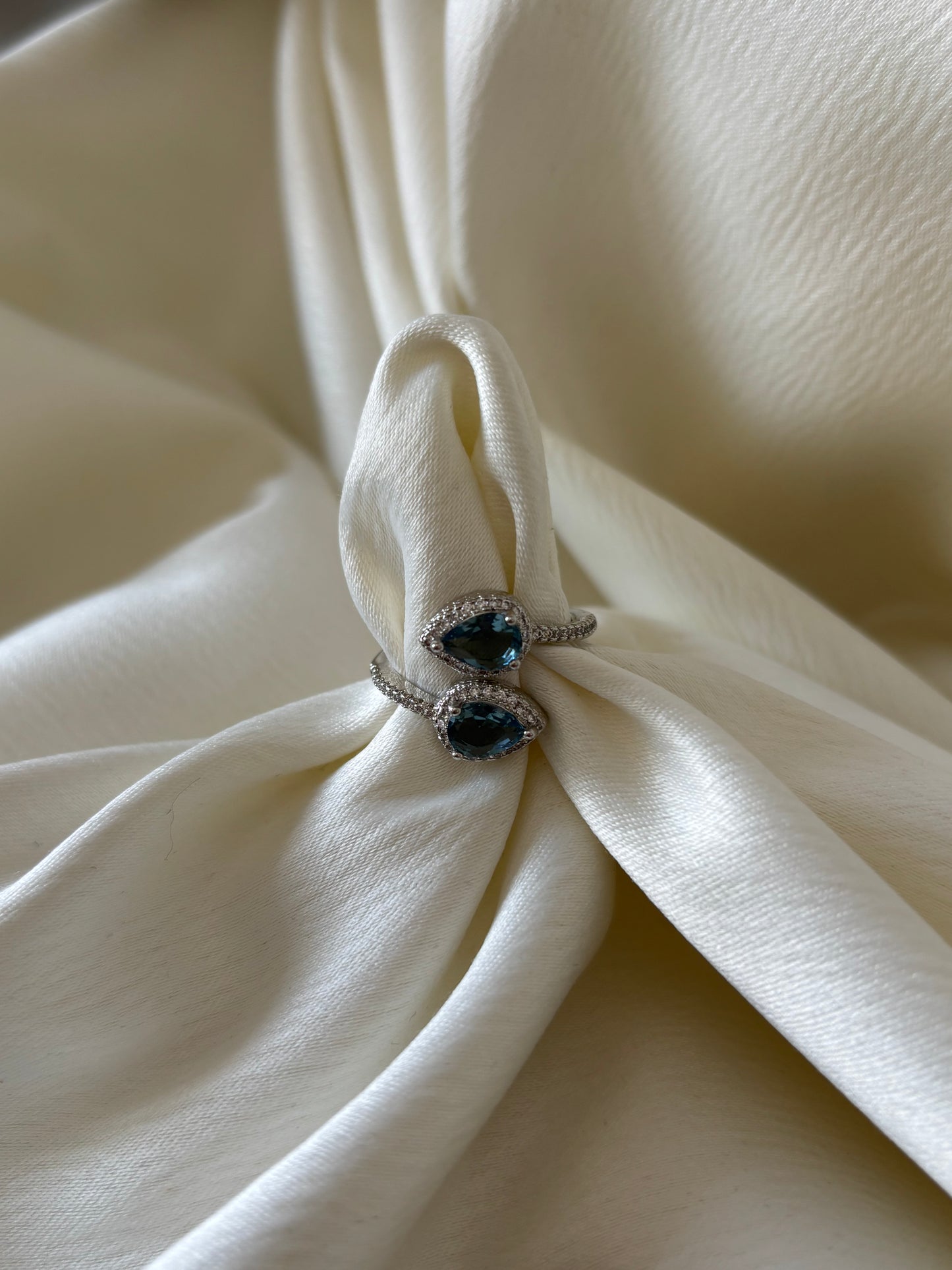 Anillo Espiral Azul
