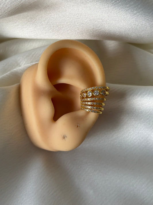 Earcuff Lineas Circulos Mini