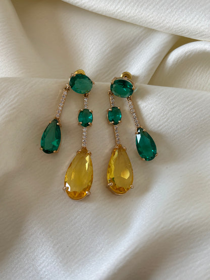 Aretes Verde y Amarillo