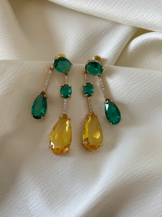 Aretes Verde y Amarillo