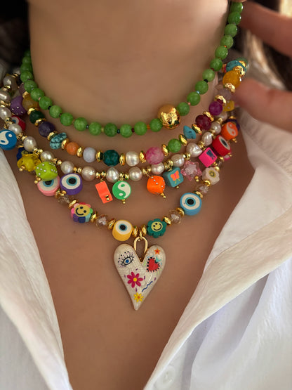 Collar Dije Corazon Fun