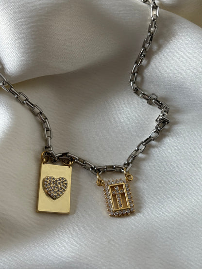 Collar Escapulario Bitono