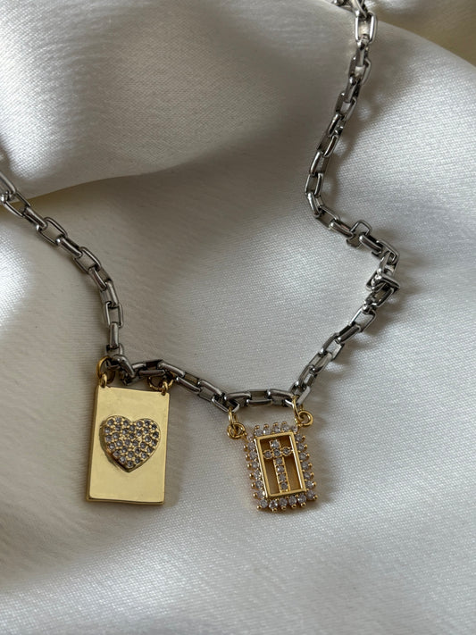 Collar Escapulario Bitono