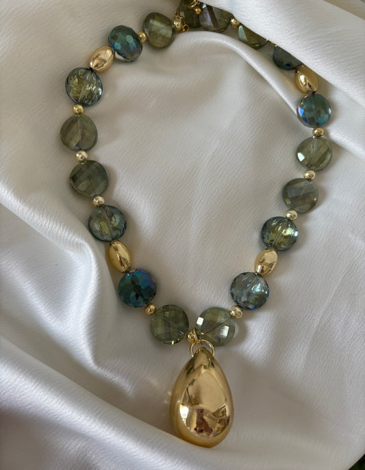 Collar Maxi Gota Verde