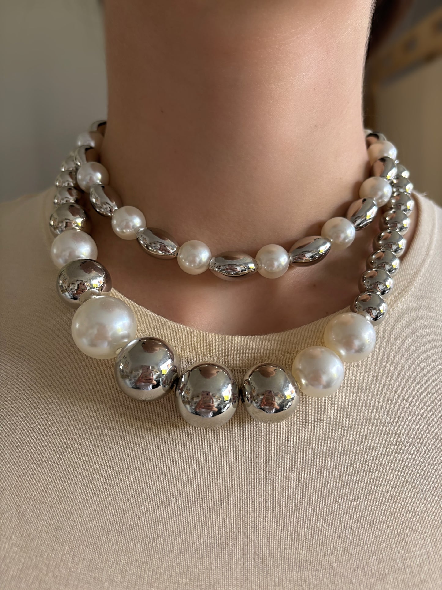 Collar Grueso Bolas