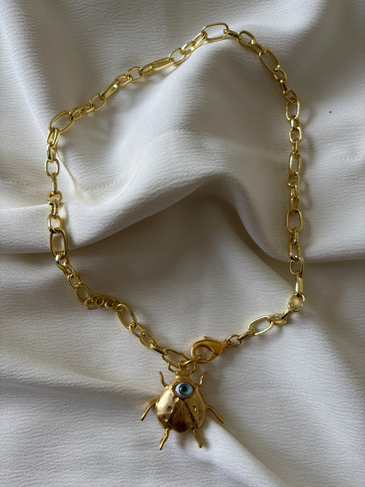 Collar Escarabajo Ojo Turco