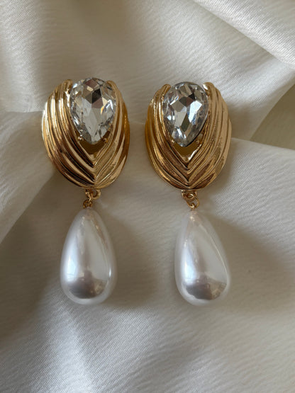 Aretes Maxi Broquel Perla