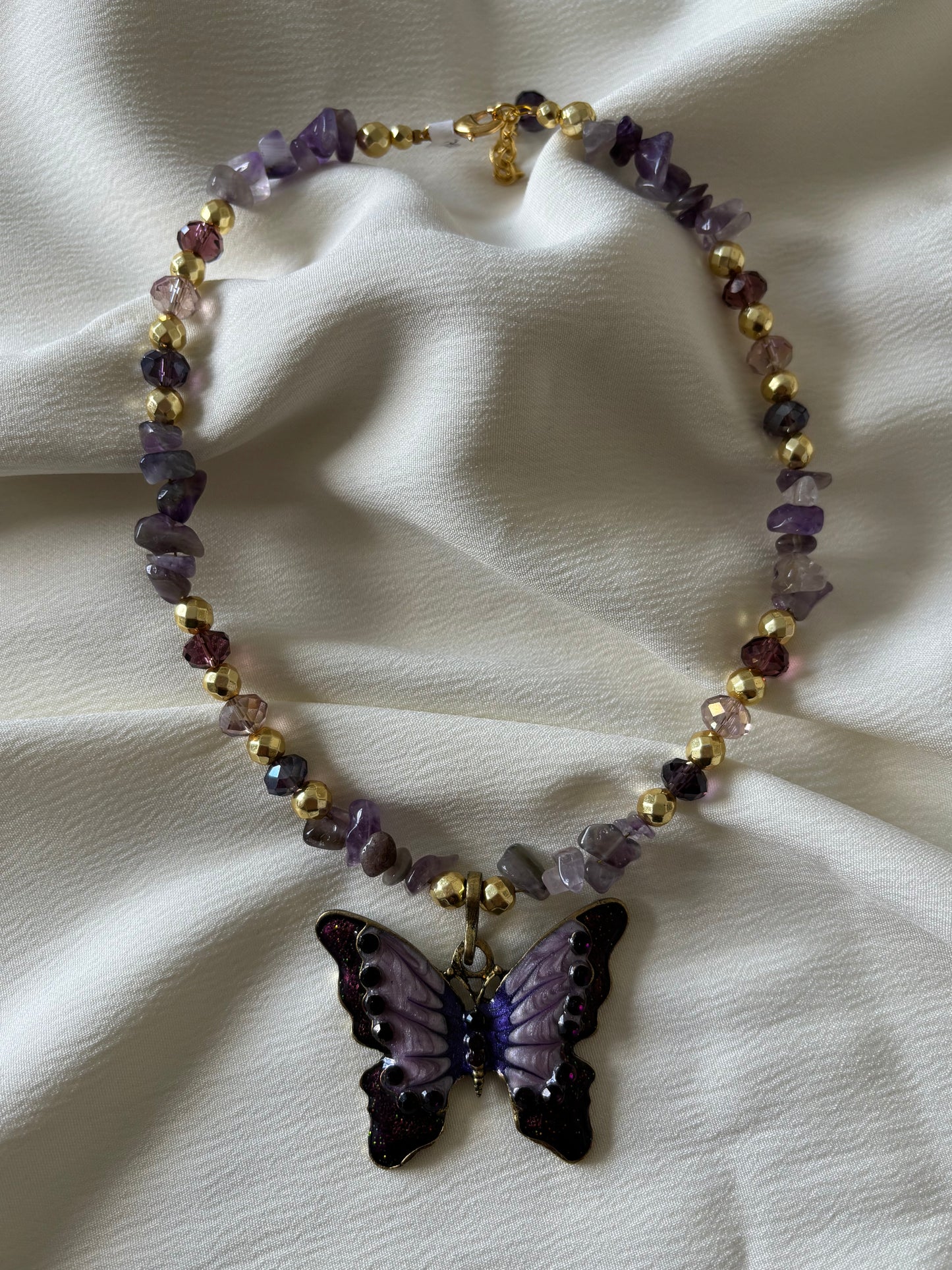 Collar Mariposa Amatista