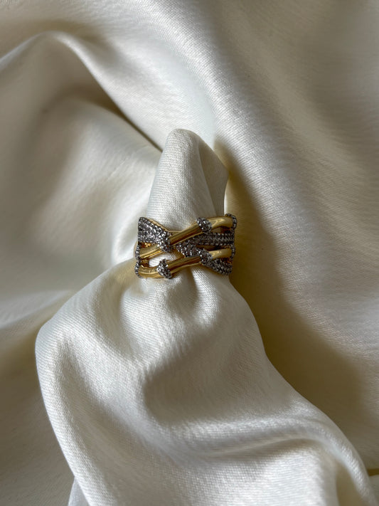Anillo Bitono Circonias