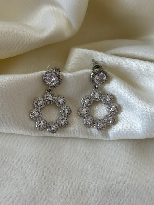Aretes Flores Circonias