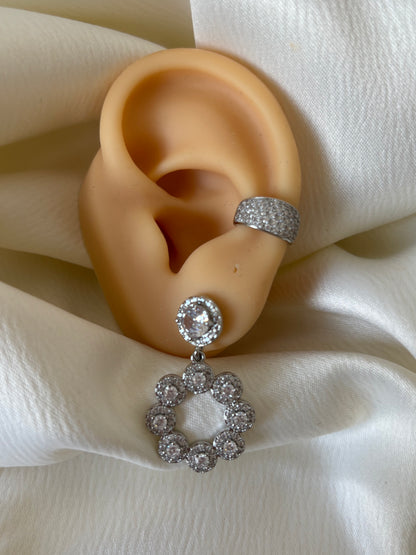 Aretes Flores Circonias